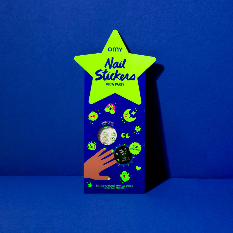 Image de  Nail stickers glow party 