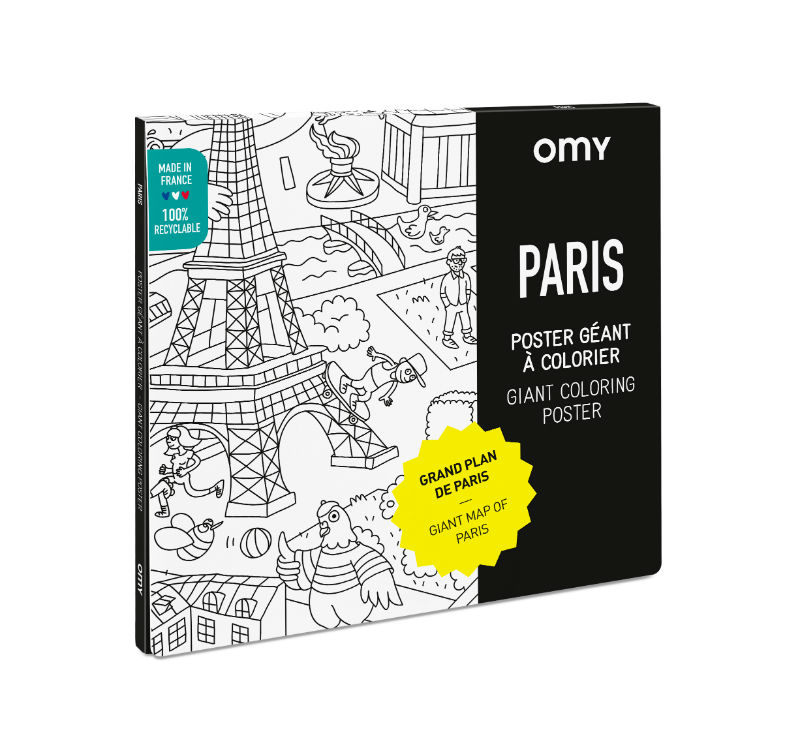 Image de  Poster à colorier paris 100 x 70 cm 
