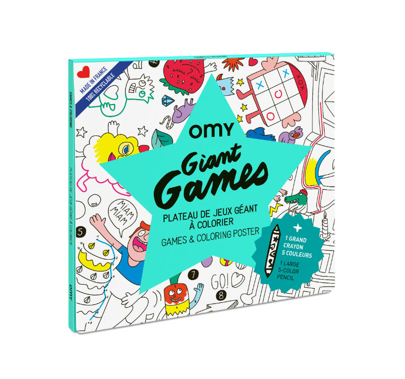 Image de  Poster a colorier games 100 x 70 cm 