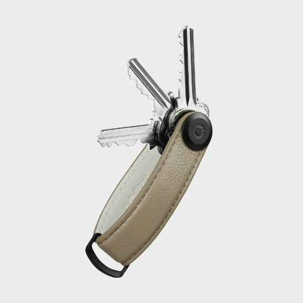 Image de  Organisateur de clés Pebbled Leather écru 