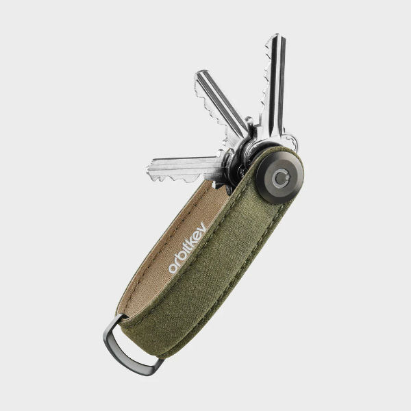 Image de  Organisateur de clés Waxed canvas vert kaki 