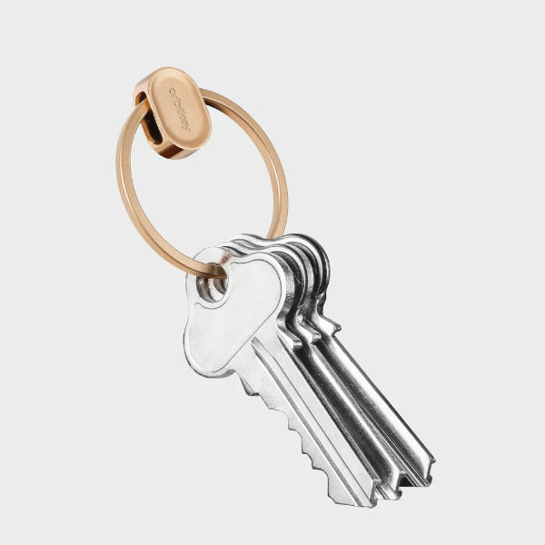 Image de  Porte clés Ring V2 rose or 