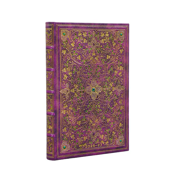 Ref. PAP20210, Agenda Mini Jubilé de Diamant - 1 semaine / 2 pages - Horizontale - 2026 - 2027, marque PAPERBLANKS
