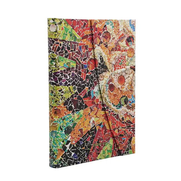 Ref. PAP20241, Agenda Midi Le soleil de Gaudí - 1 semaine / 2 pages - Horizontale - 2026 - 2027, marque PAPERBLANKS