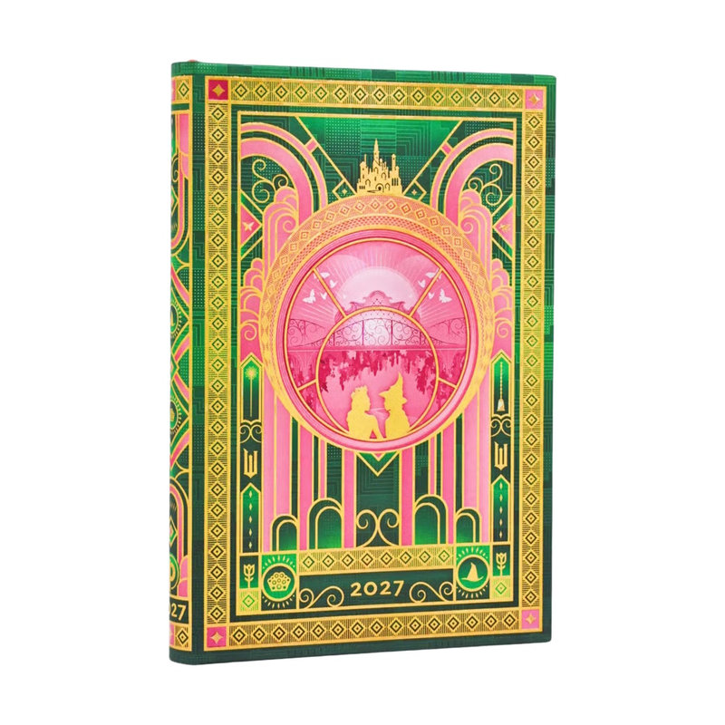 Ref. PAP20456, Agenda la magie de Wicked - Mini - Horizontale - 1 semaine sur 2 pages - 2027, marque PAPERBLANKS