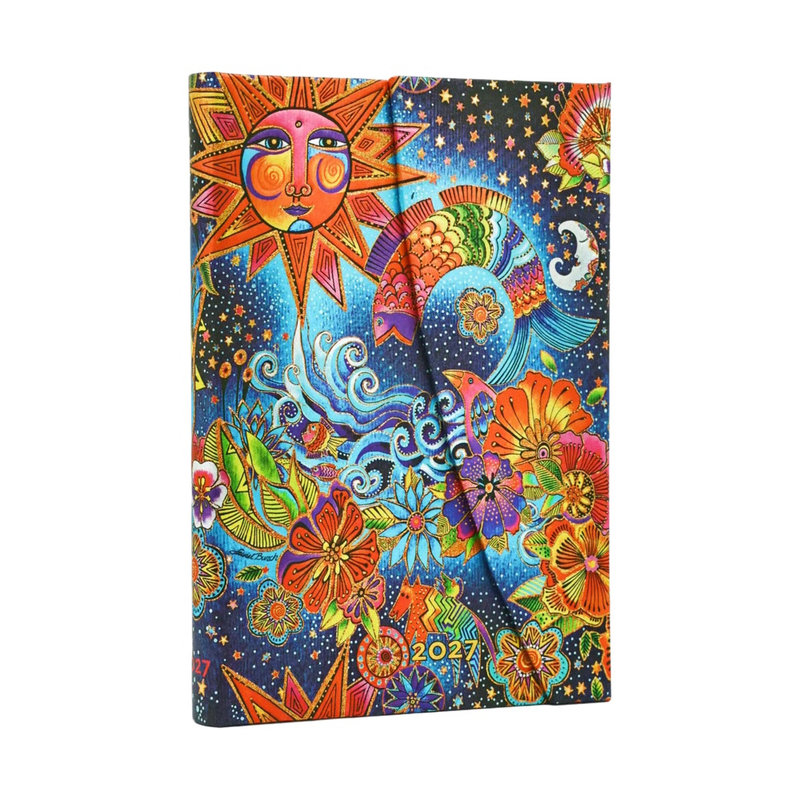 Ref. PAP20494, Agenda magie céleste - Mini - Verticale - 1 semaine sur 2 pages - 2027, marque PAPERBLANKS