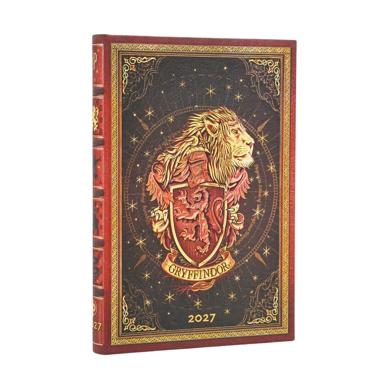 Ref. PAP20517, Agenda journal de Gryffondor - Mini - Verticale - 1 semaine sur 2 pages - 2027, marque PAPERBLANKS