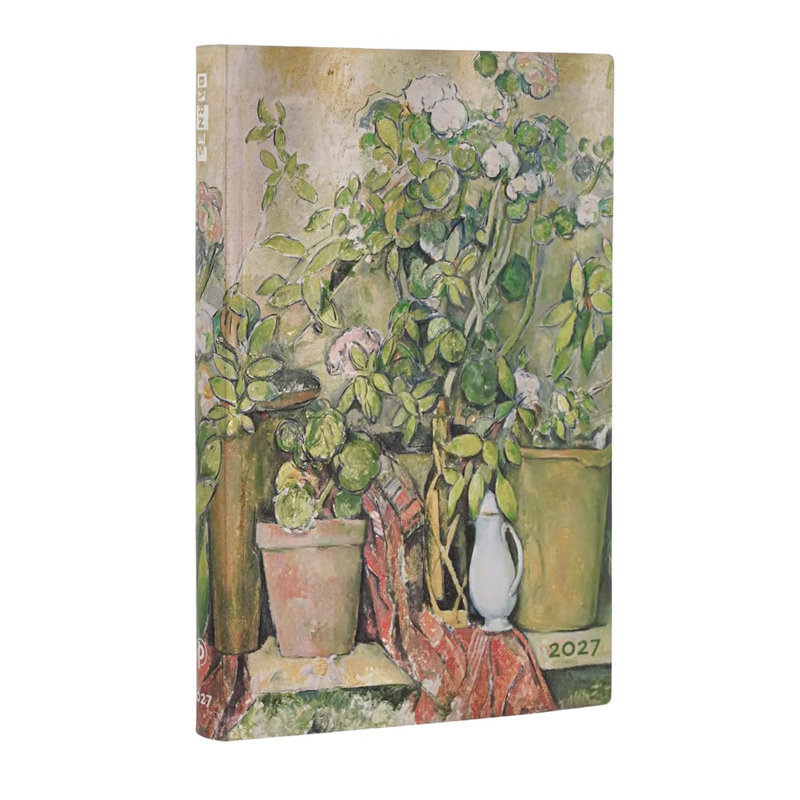 Ref. PAP20616, Agenda les pots en terre cuite et les fleurs de cézanne - Midi - 1 jour sur 1 page - 2027, marque PAPERBLANKS