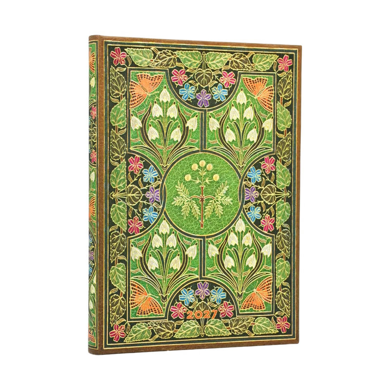 Ref. PAP20692, Agenda la poésie en fleurs - Midi - Horizontale - 1 semaine sur 2 pages - 2027, marque PAPERBLANKS