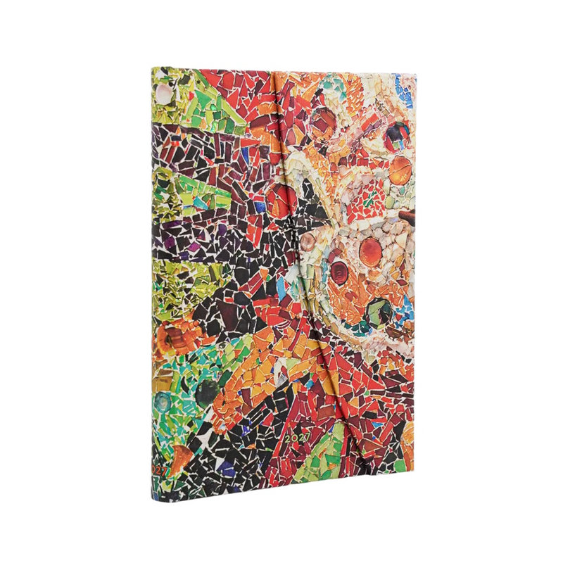 Ref. PAP20760, Agenda le soleil de Gaudí - Midi - Verticale - 1 semaine sur 2 pages - 2027, marque PAPERBLANKS