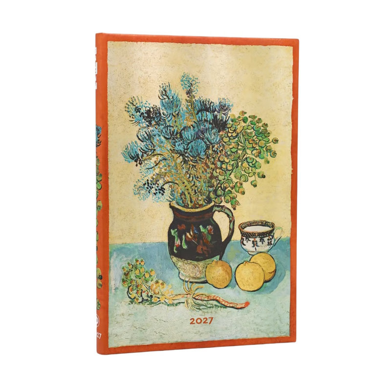 Ref. PAP20937, Agenda nature morte de Van Gogh - Maxi - Verticale - 1 semaine sur 2 pages - 2027, marque PAPERBLANKS