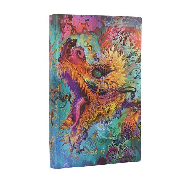 Ref. PAP21125, Agenda souple Maxi Dragon bourdonnant - 1 jour / page - 2026 - 2027, marque PAPERBLANKS