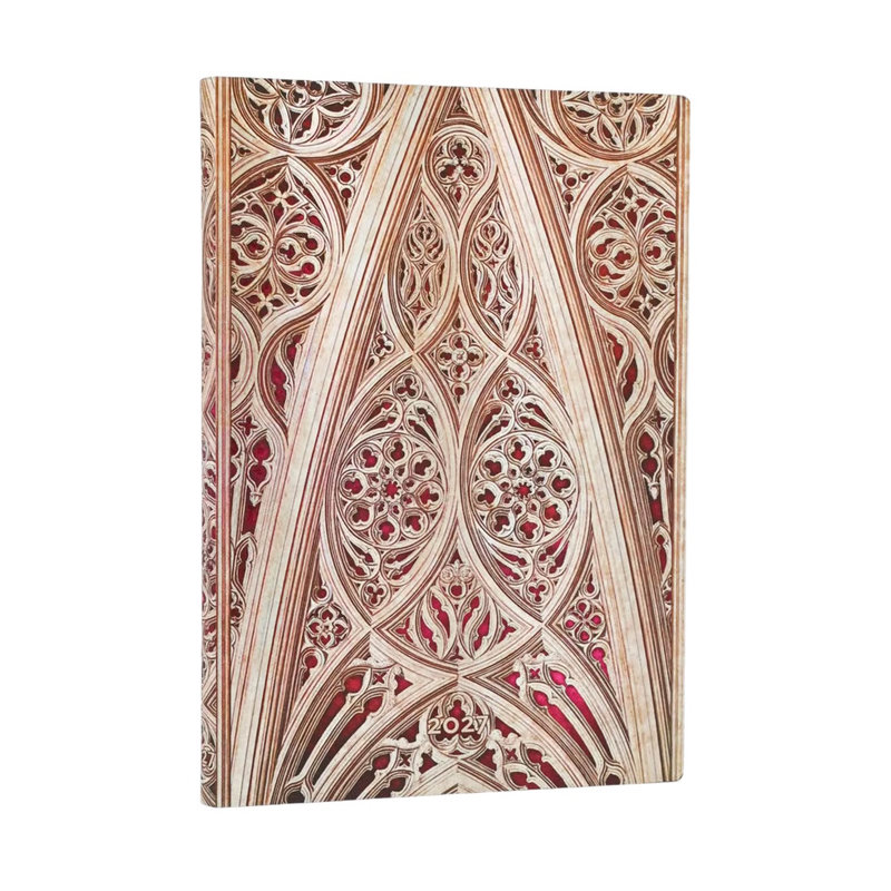 Ref. PAP21354, Agenda souple voûte de la cathédrale de Milan - Midi - Verticale - 1 semaine sur 2 pages - 2027, marque PAPERBLANKS