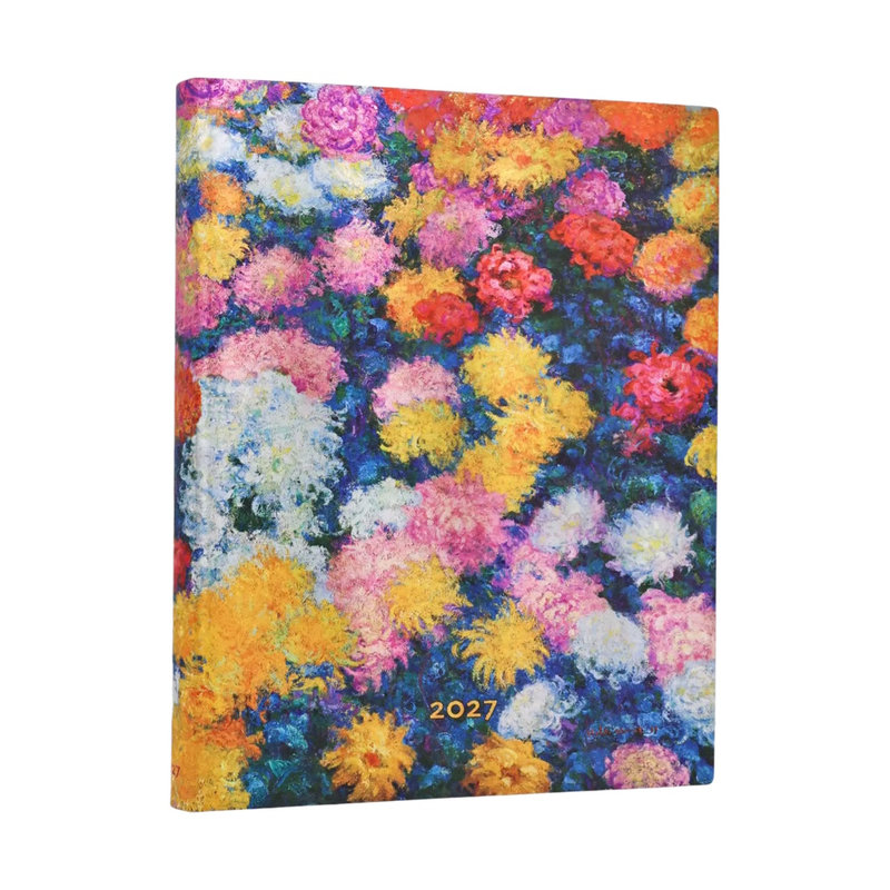 Ref. PAP21422, Agenda souple les chrysanthèmes de Monet - Ultra - 1 jour sur 1 page - 2027, marque PAPERBLANKS