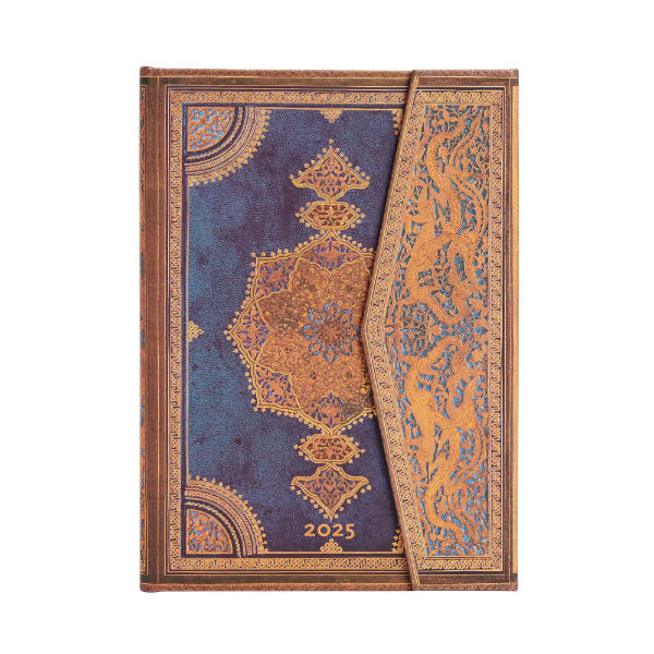 Image de  Agenda Safavid Indigo - Midi - verticale - 1 semaine sur 2 pages - 2025 