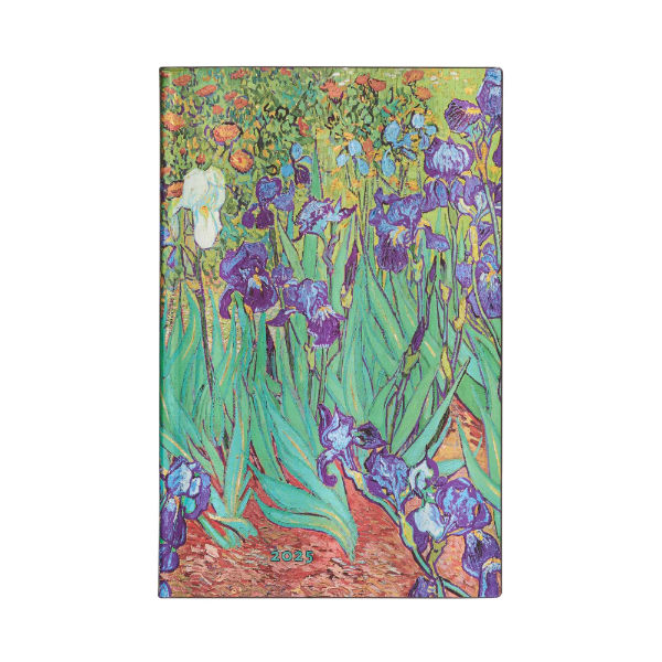 Image de  Agenda souple Van Gogh’s Irises - Maxi - horizontale - 1 semaine sur 2 pages - 2025 