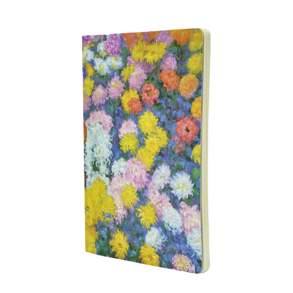 Image de  Cahier A4 80 pages Lignéné les chrysanthèmes de Monet 