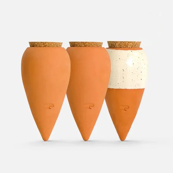 Image de  Pépin. Trio Mini Olla - Les Iconiques 2 terracotta + 1 blanc grainé 