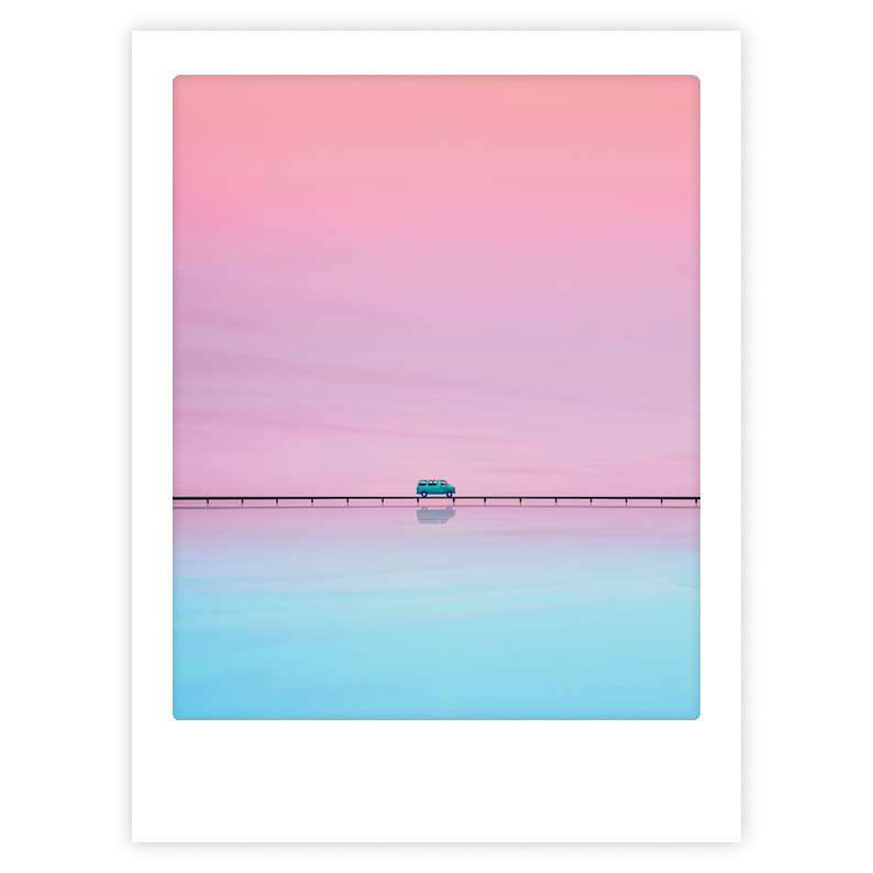 Image de  Affiche 40x30 sur la route 