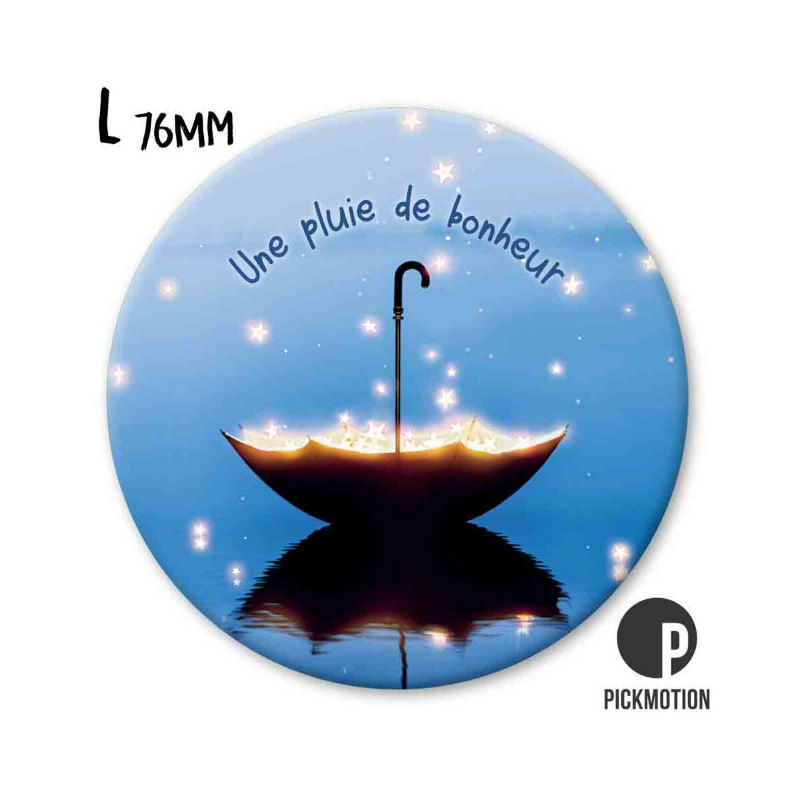 Ref. PICMB0383FR, Magnet diam 76mm une pluie de bonheur