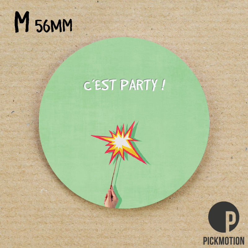 Image de  Magnet diam 56mm c´est party 