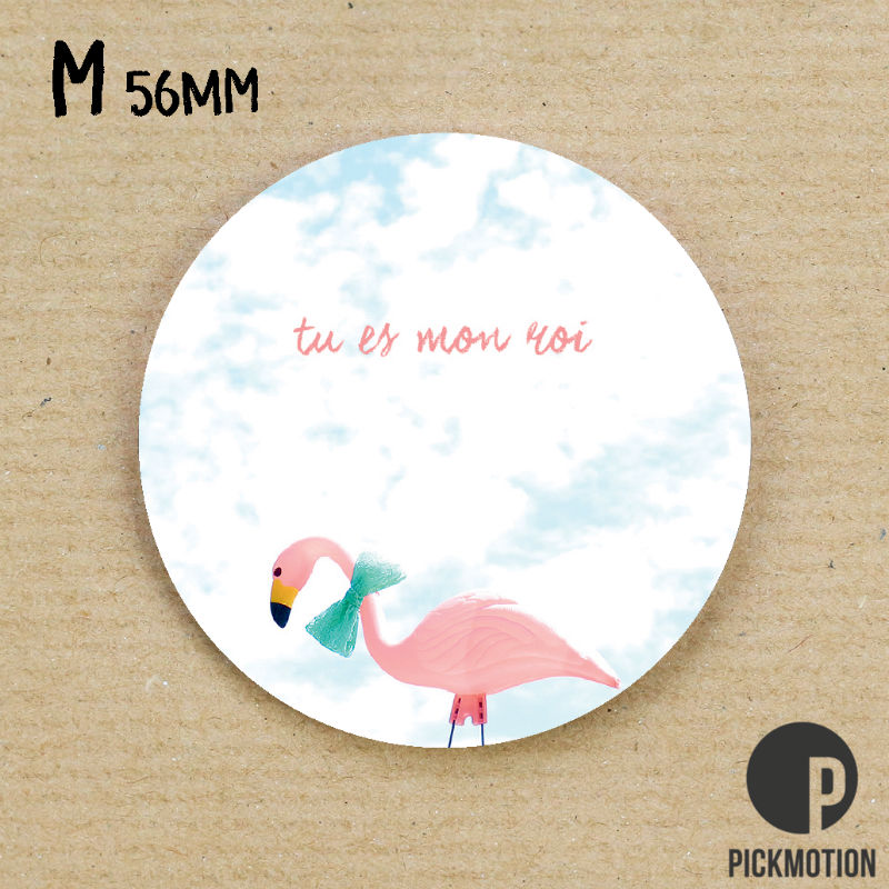 Ref. PICMM0181FR, Magnet diam 56mm tu es mon roi