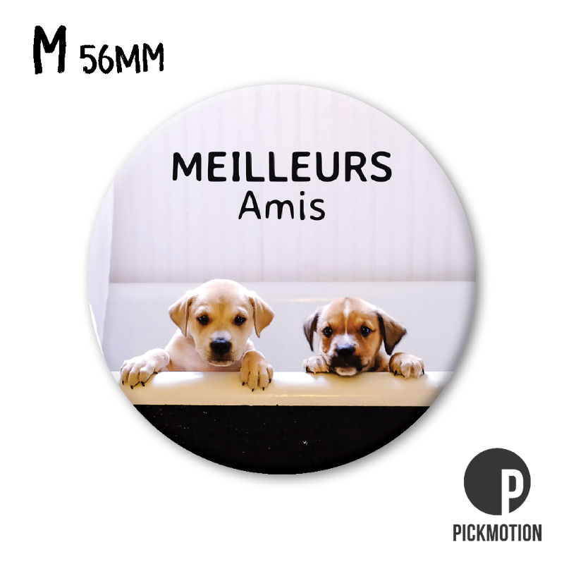 Ref. PICMM0368FR, Magnet diam 56mm meilleurs amis