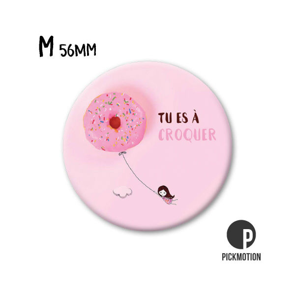 Image de  Magnet diam 56mm tu es a croquer 