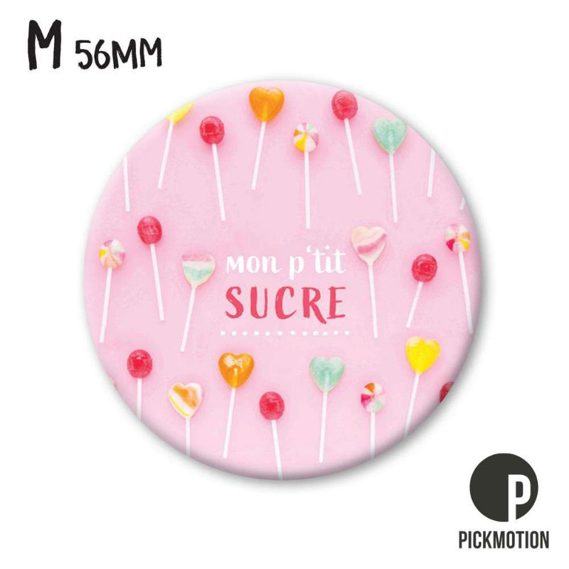 Ref. PICMM1032FR, Magnet diam 56mm mon p'tit sucre