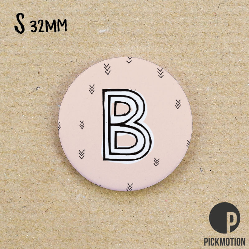 Image de  Magnet diam 32mm linocut b 