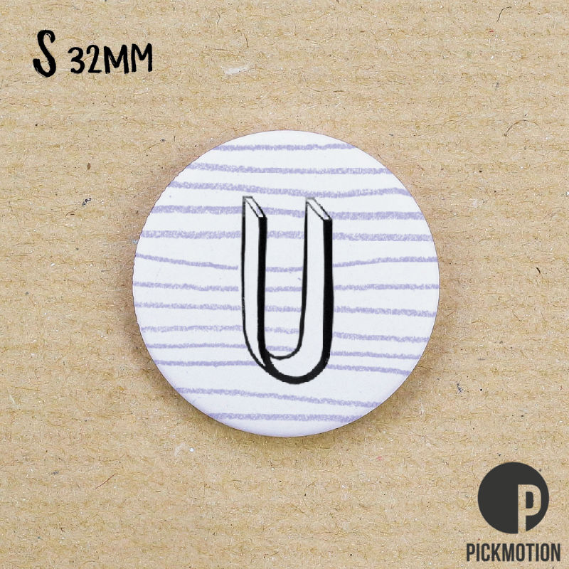 Image de  Magnet diam 32mm linocut u 