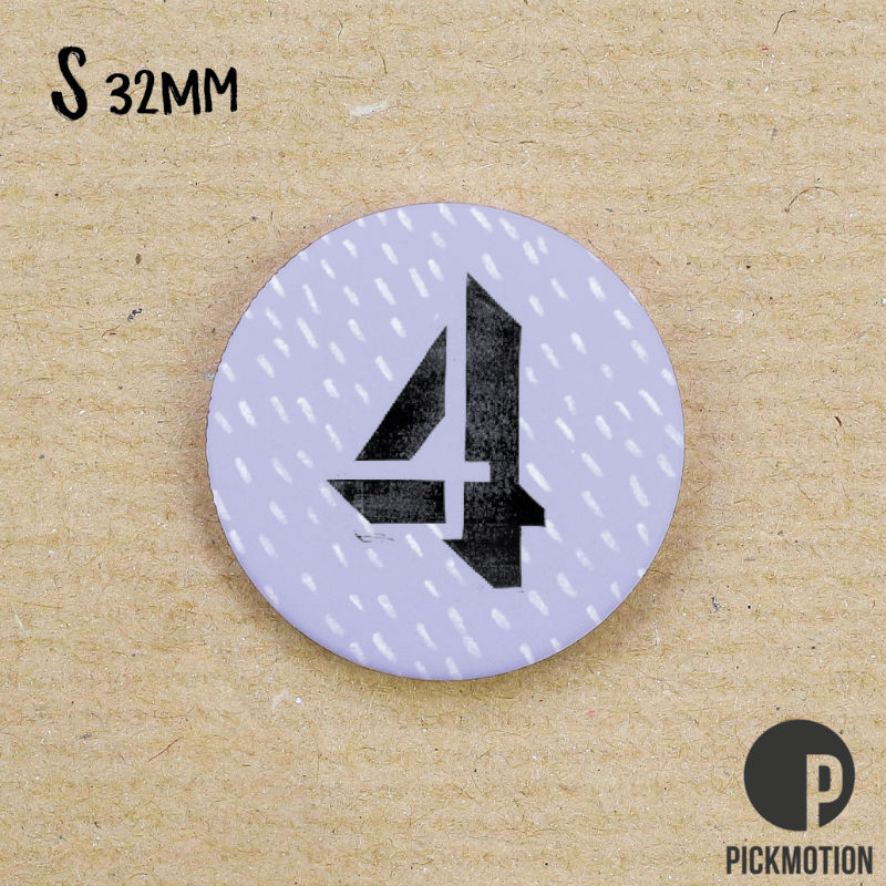 Image de  Magnet diam 32mm linocut 4 