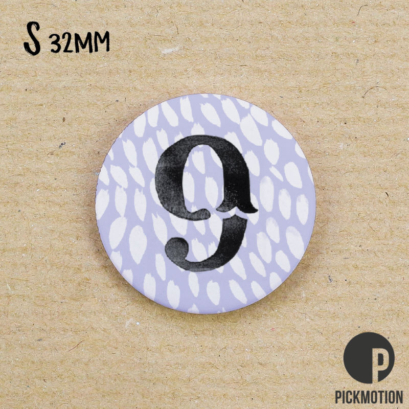 Image de  Magnet diam 32mm linocut 9 