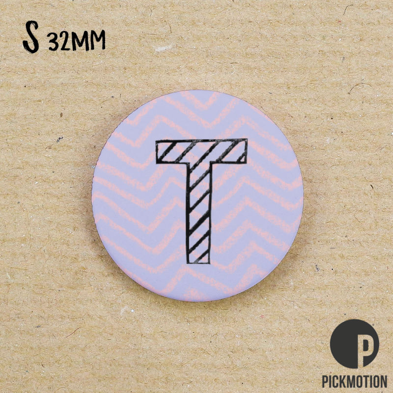 Image de  Magnet diam 32mm linocut t alternative 