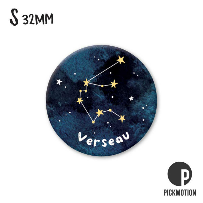 Ref. PICMSA0643FR, Magnet diam 32mm verseau
