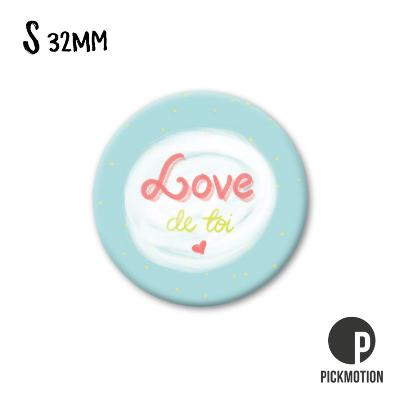 Image de  Magnet diam 32mm love de toi 