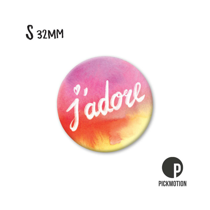 Image de  Magnet diam 32 mm j'adore 