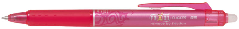 Image de  Roller effaçable Frixion Ball Clicker pointe fine rose 