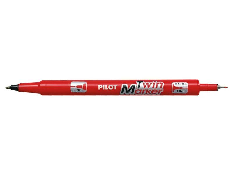 Image de  Marqueur permanent Twin Marker rouge 