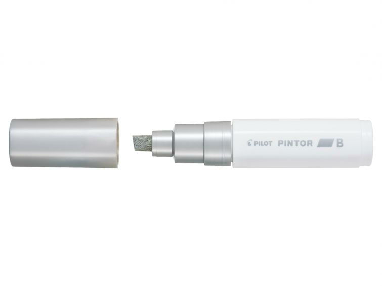 Image de  Marqueur peinture Pintor pointe large argent 