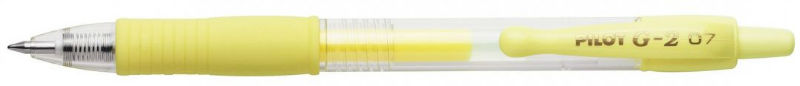 Image de  Stylo bille rétractable Pilot G2 Pastel jaune 