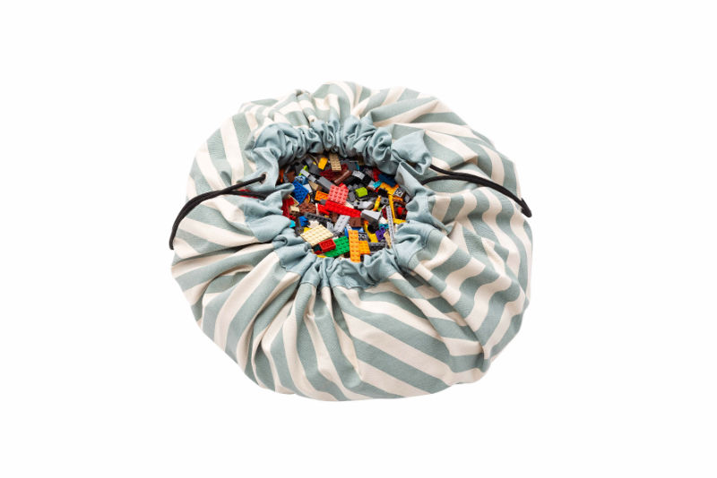 Image de  Sac à jouet 2 en 1 Play&Go rayures vertes 