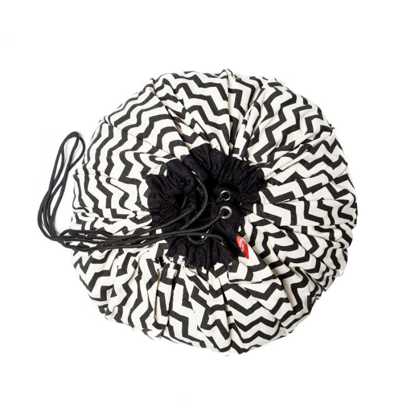 Image de  Sac à jouet 2 en 1 Play&Go zigzag noir 