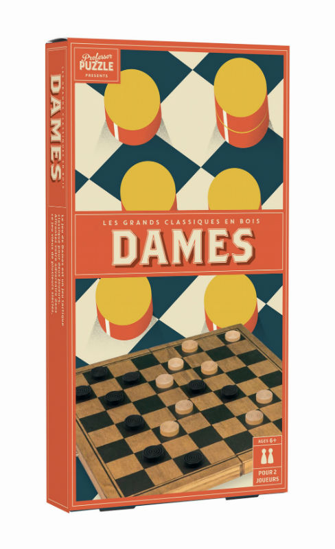 Image de  Jeu de dames Bois Vintage 