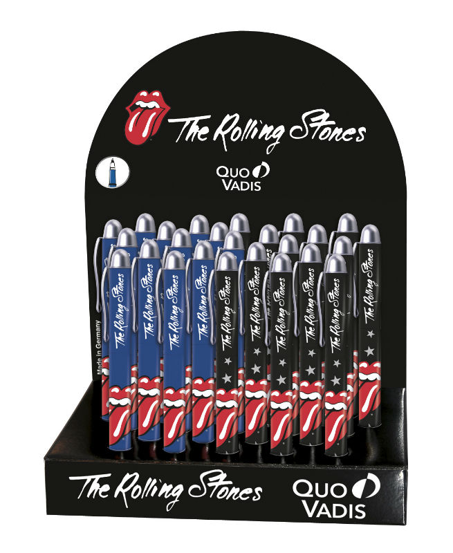 Ref. QUO249089Q, Stylo roller rolling stones, Assorties, marque QUO VADIS