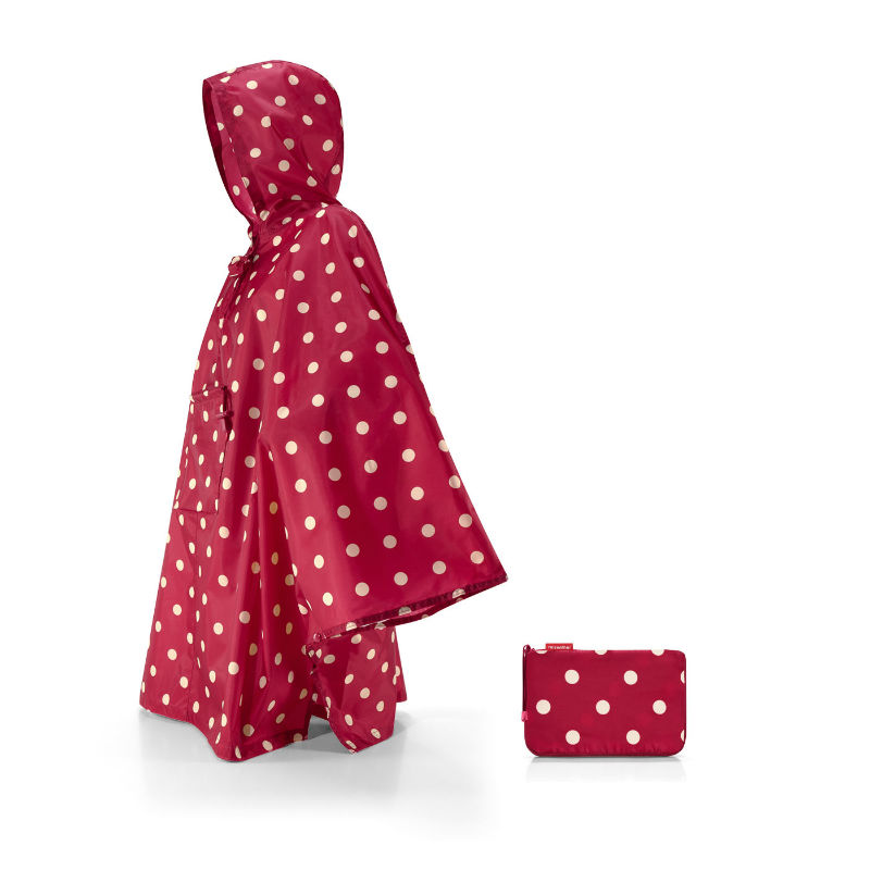 Image de  Poncho pliable Dots Rouge 