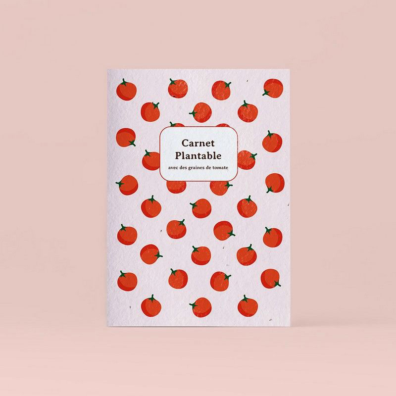 Ref. RESFRST447, Carnet plantable avec des graines de tomate, marque RESETEA