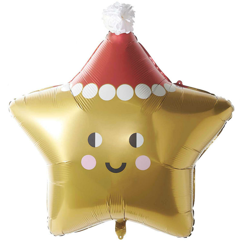 Image de  Ballon aluminium étoile de noël 85 x 88,5 cm 