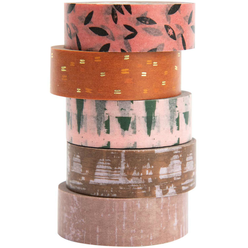 Image de  Paquet 5 masking tape vive la nature, structure 