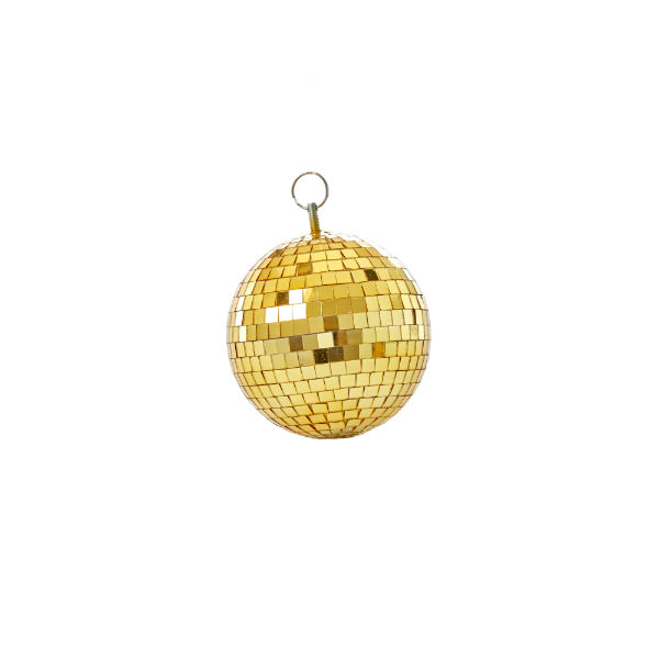 Ref. RICDISCOMGOLD, Boule disco moyenne or, marque RICE